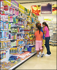 Candy aisle at the Randolph BX at JB San Antonio, Texas